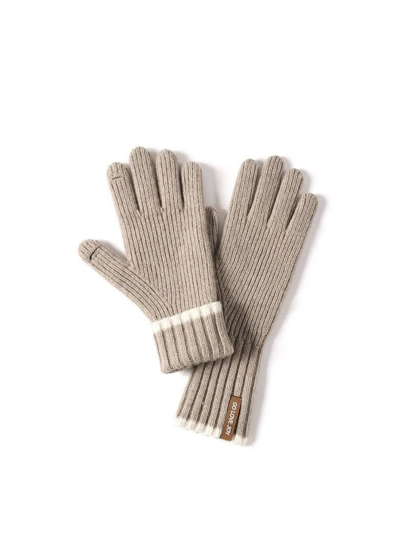 Golovejoy Women's Plush Thermal Knit Touchscreen Thick Gloves 