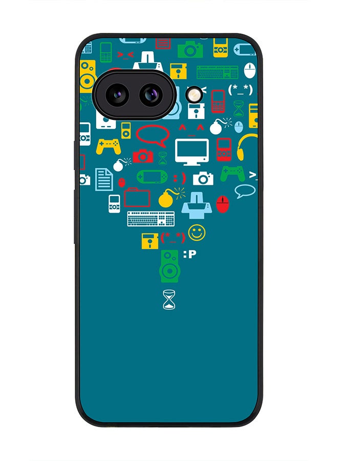 Stylizedd For Google Pixel 9a Case,Slim fit Camera Protection, Shockproof Thin Phone cover  - Convergence (Green)