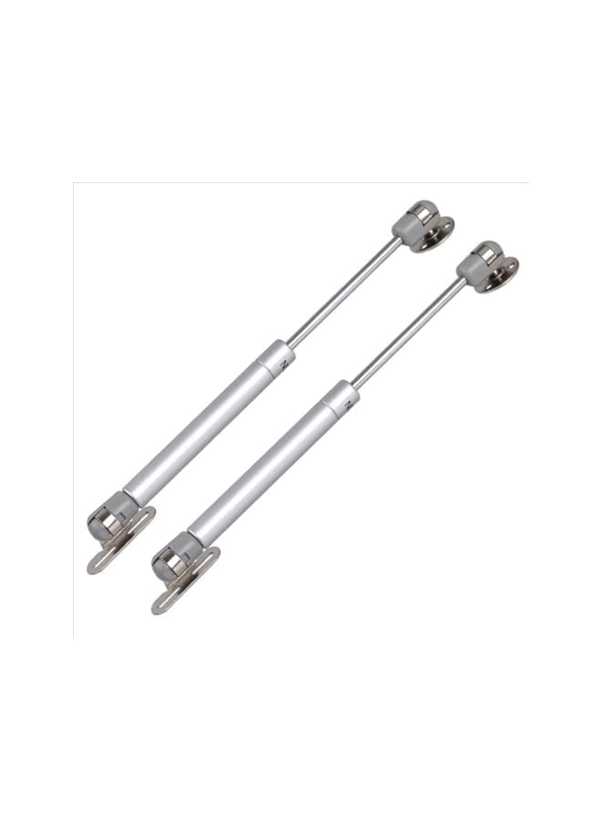 S-TOP Hydraulic Gas Strut Cabinet Door Lift Support, 80N/18lb, Adjustable Spring Hinges with Mounting Hardware, 2-Pack, Silver - Image 2