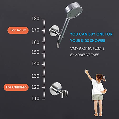 simpletome Shower Head Holder Adhesive Adjustable Bracket Wall Mount SUS304 Stainless Steel - Image 3