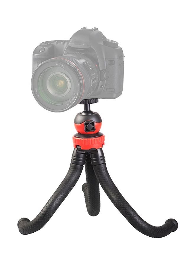 NIBEMINENT Mini Flexible Tripod Octopus Spider Stand Holder With Ball Head Black/red - Image 2
