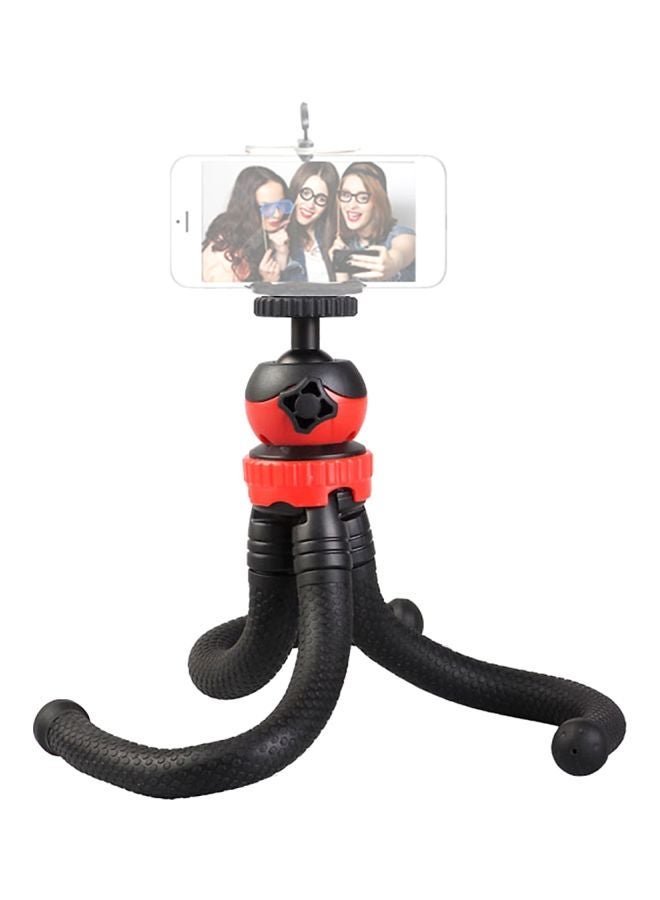 NIBEMINENT Mini Flexible Tripod Octopus Spider Stand Holder With Ball Head Black/red - Image 3
