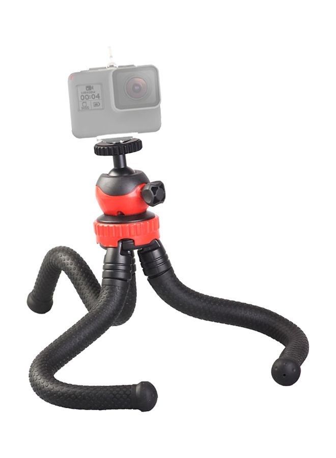 NIBEMINENT Mini Flexible Tripod Octopus Spider Stand Holder With Ball Head Black/red - Image 4