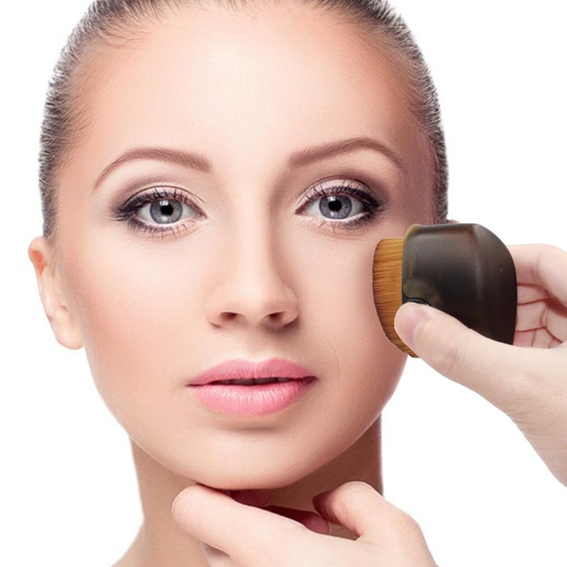 DanziX 2 Pack Sunblock Buddy Brush Set with Protective Caps, DanziX Sunscreen Applicator for Kids, for Sunscreen, Suncream and Lotions - White + Brown - Image 3