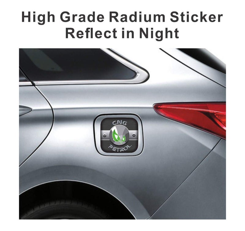 QUADA Petrol Sticker/Decals/Fuel Badge/Graphics for Universal car (New CNG Petrol Sticker - Image 2