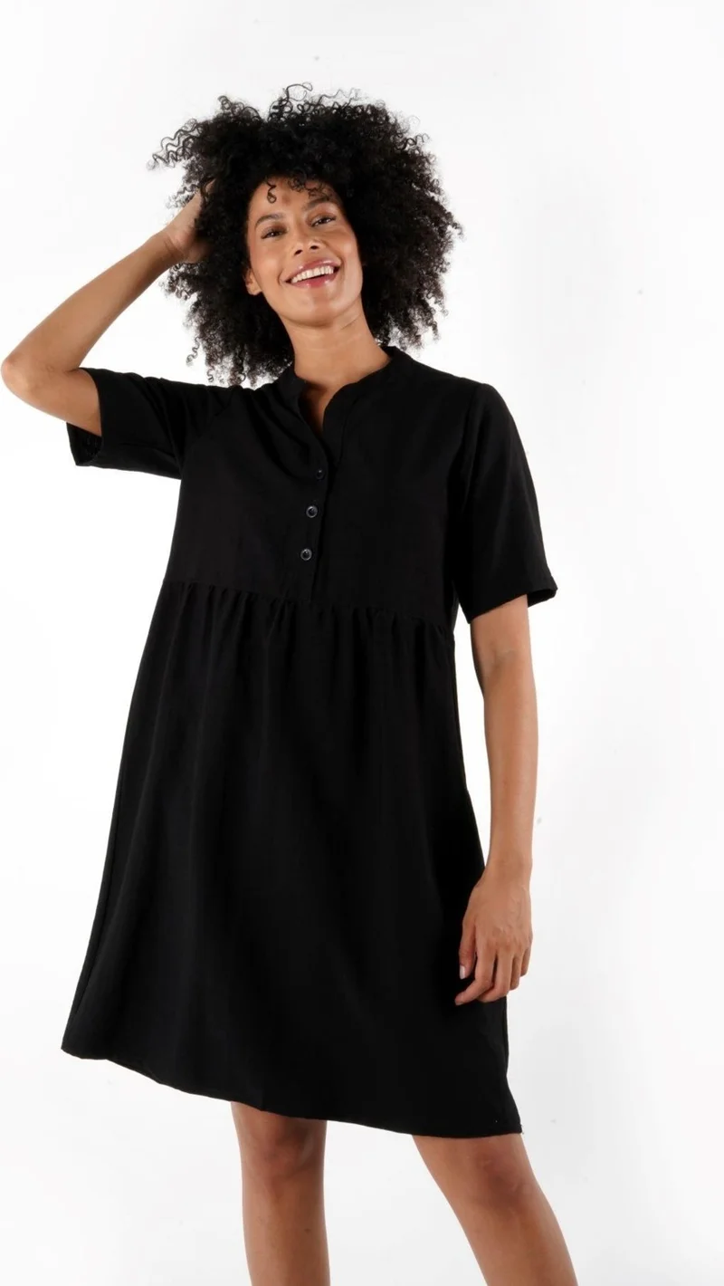 الكسندر جاردي Black Babydoll Dress