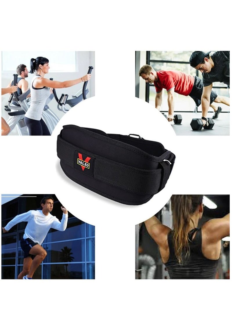 VALEO - Nylon EVA Weight Lifting Belt Size XL-145x14 CM, Black - Image 1