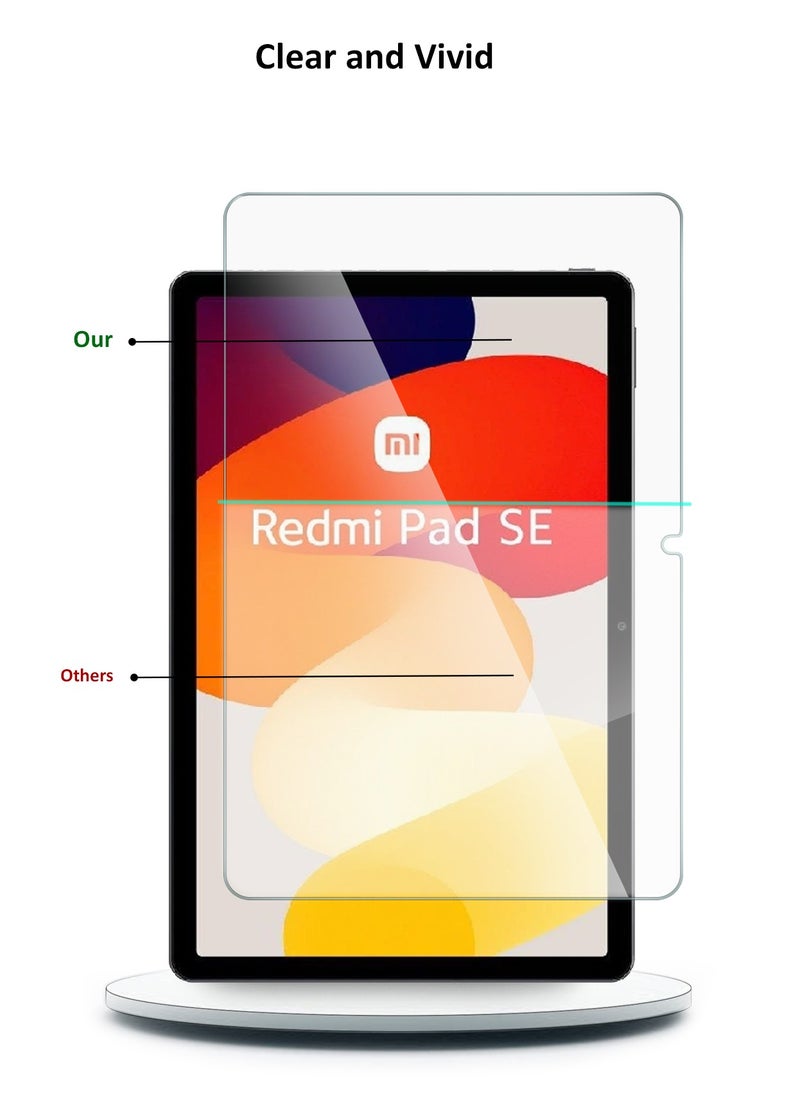 Wtech - Xiaomi Redmi Pad SE 11 Inch 2023 9H Ultra HD Tempered Glass Screen Protector (TSG9CN) - Clear - Image 1