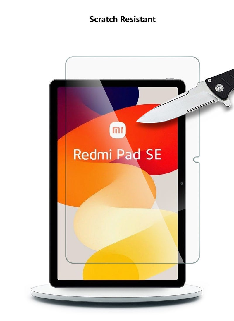 Wtech - Xiaomi Redmi Pad SE 11 Inch 2023 9H Ultra HD Tempered Glass Screen Protector (TSG9CN) - Clear - Image 1