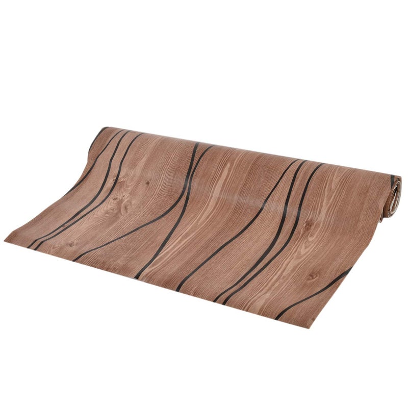 Kuber Industries مجموعة بطانة رف المطبخ من كوبر إندستريز PVC 5 متر - قطعة واحدة بني KESH55 KeshavKub599 - Image 4