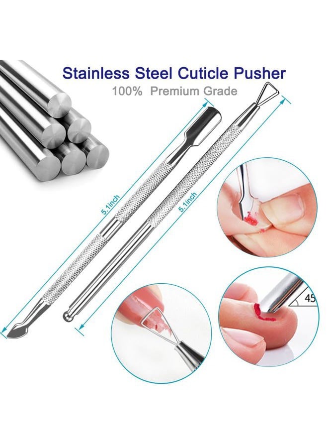 Pingispower Toenail Clippers for Seniors & Thick Nails, 8PCS Professional Heavy Duty Ingrown Toenail Removal Kit with Pedicure Tools, Sharp Blade, Long Handle & Storage Case - Image 5