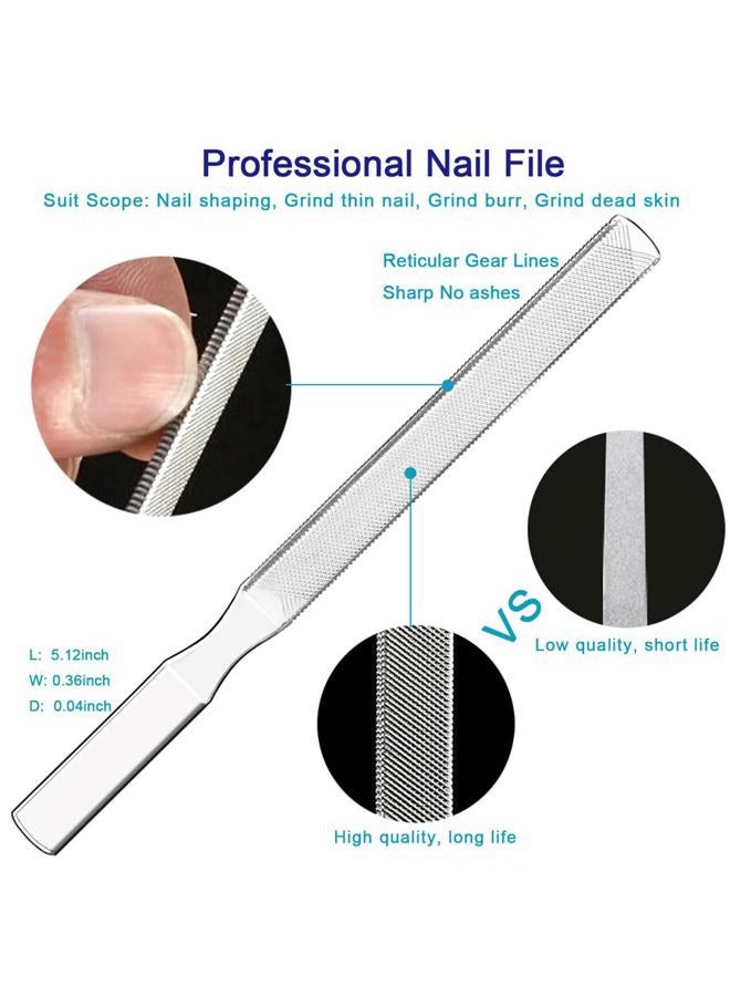 Pingispower Toenail Clippers for Seniors & Thick Nails, 8PCS Professional Heavy Duty Ingrown Toenail Removal Kit with Pedicure Tools, Sharp Blade, Long Handle & Storage Case - Image 4