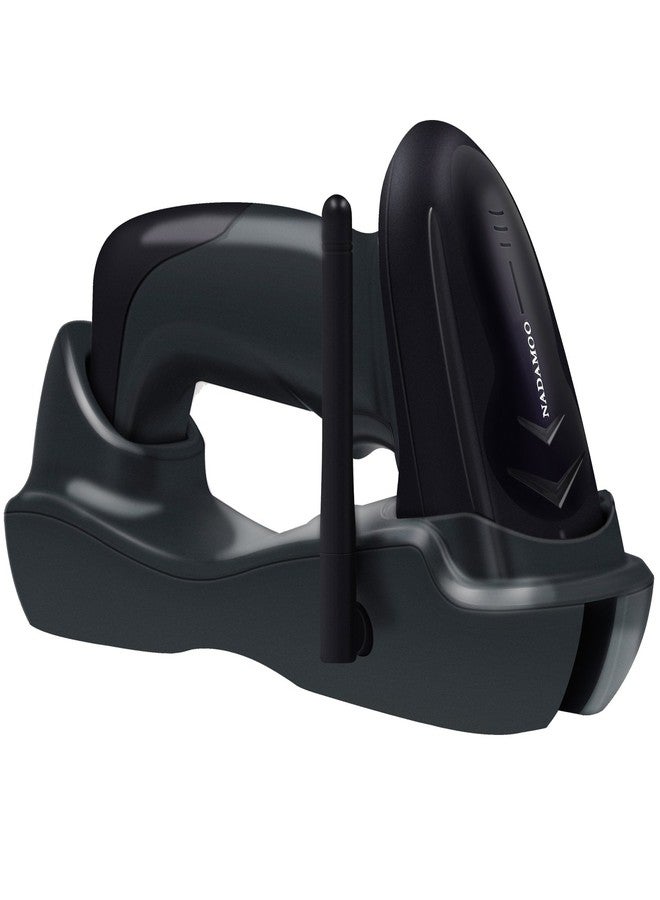 NADAMOO Wireless Barcode Scanner with USB Cradle Charging Base 328Ft Long Transmission Handheld 1D Cordless Laser Barcode Reader Portable Bar Code Scanning for Retail Supermaket Warehouse - Image 1