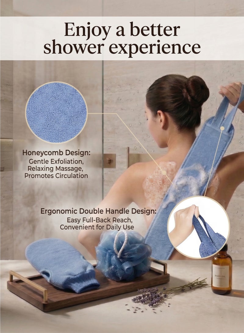 3-piece set | bath towel and bathing tools - Image 4