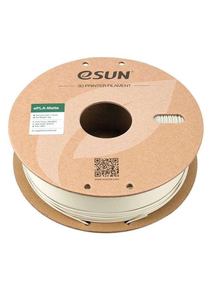 eSUN - eSUN Matte PLA 3D Printer Filament, PLA 1.75 mm, Dimensional Accuracy +/- 0.05 mm, 1 kg Spool (2.2 lbs) Filament for 3D Printers, Light Khaki - Image 1