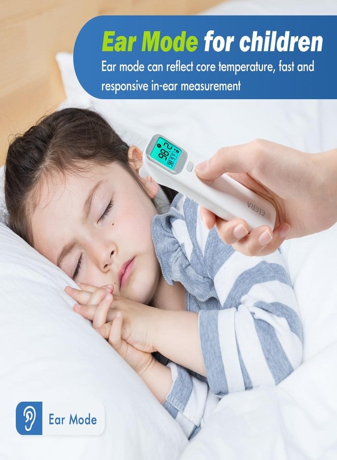 Elera Ear Thermometer for Kids, Baby Thermometer with Forehead and Ear Mode for Adults, Infant, Kids and Toddler, Touchless and 1 Second Reading with Fever Alarm and Mute Function, LCD - Image 2