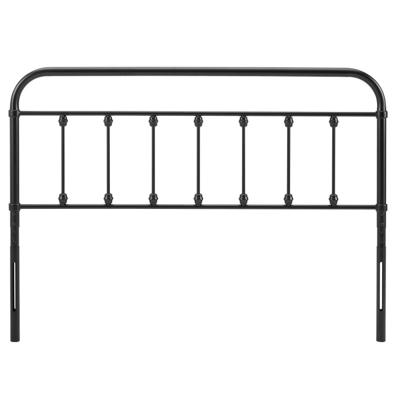 Modway مودواي MOD-6152-BLK رأس سرير مزدوج معدني ساج، أسود - Image 3