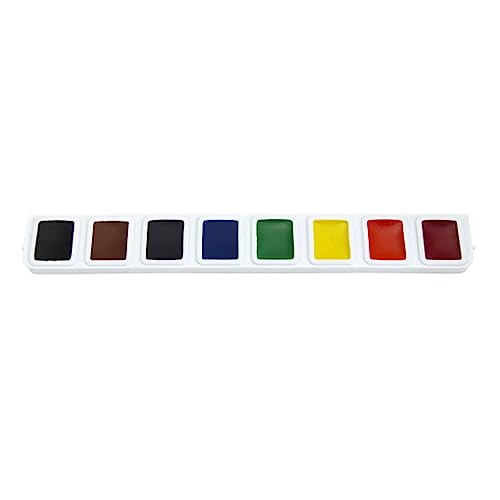 Prang Half Pan Watercolor Paint Refill Strip, 8 Assorted Color Tray (82000) - Image 2