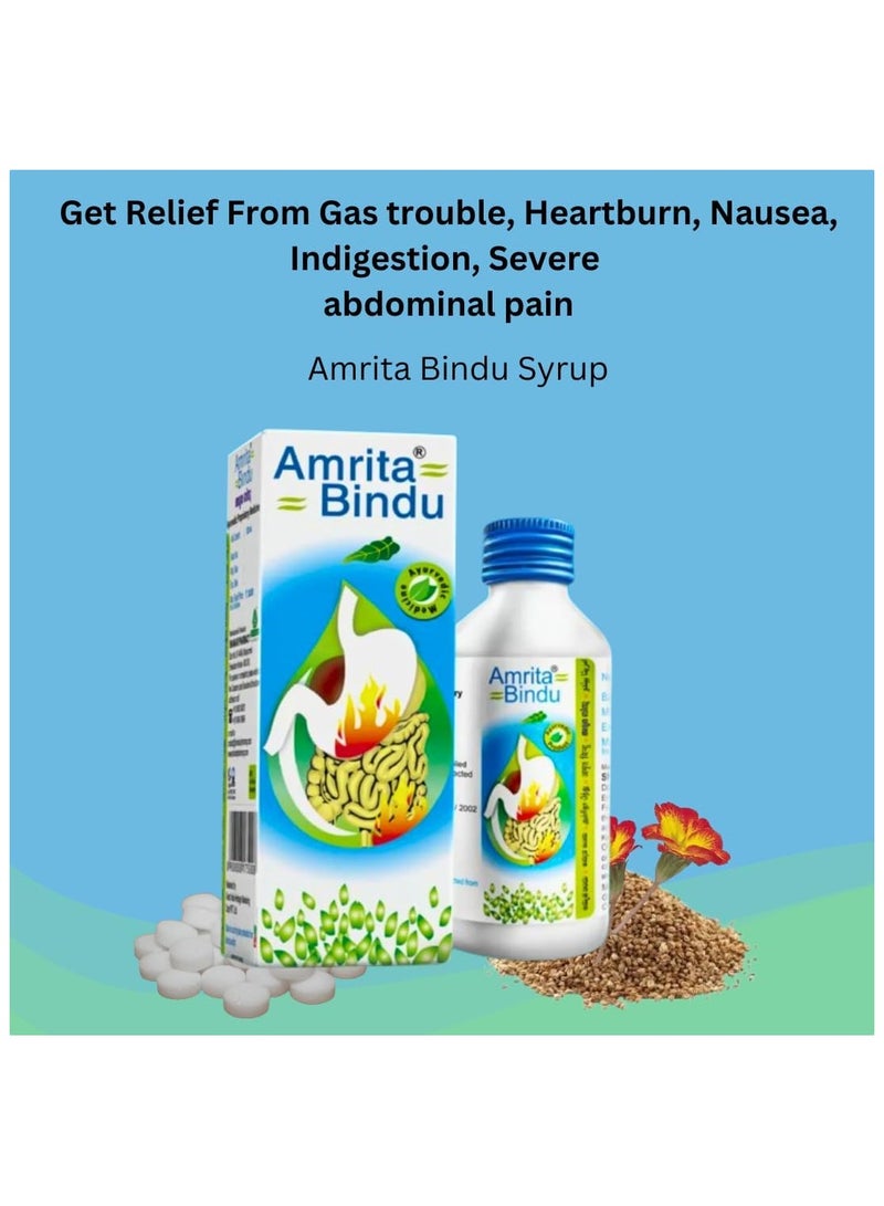 Amrita Bindu Shankar Pharmacy Syrup 120ml (Ayurvedic) - Image 4