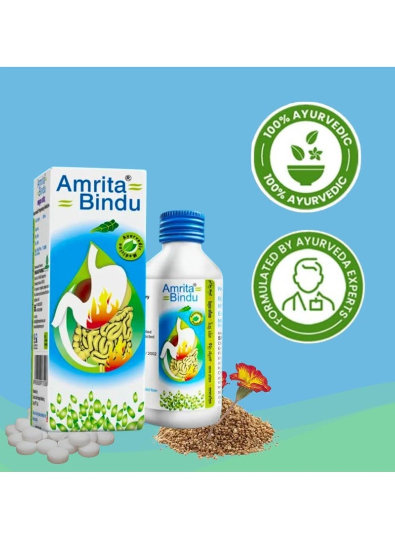 Amrita Bindu Shankar Pharmacy Syrup 120ml (Ayurvedic) - Image 3