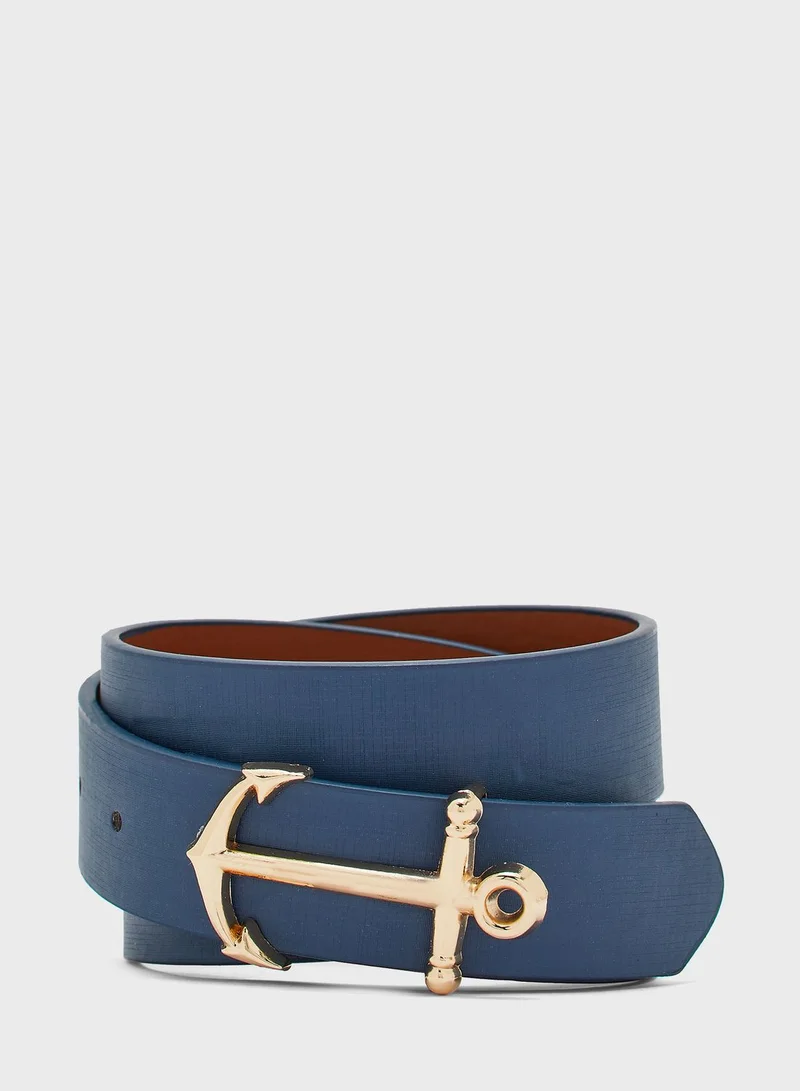 Robert Wood Anchor Buckle Casual Belt