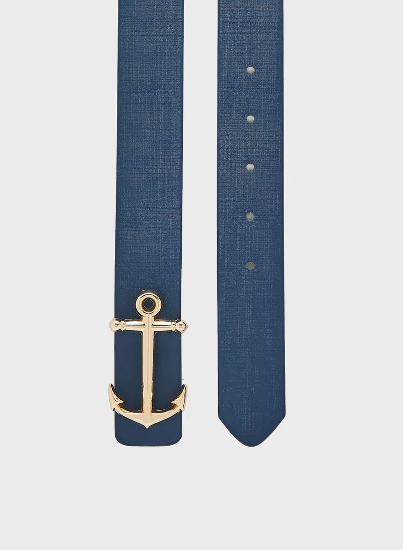 Robert Wood Anchor Buckle Casual Belt