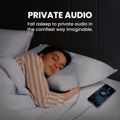Avantree Slumber B - Sleeping Pillow Headphones for Side Sleepers, Wired Pillow Speaker with Low-Volume Audio, No Charging Needed, Comfortable Design, USB-C & AUX for Podcasts & Audiobooks - Image 2