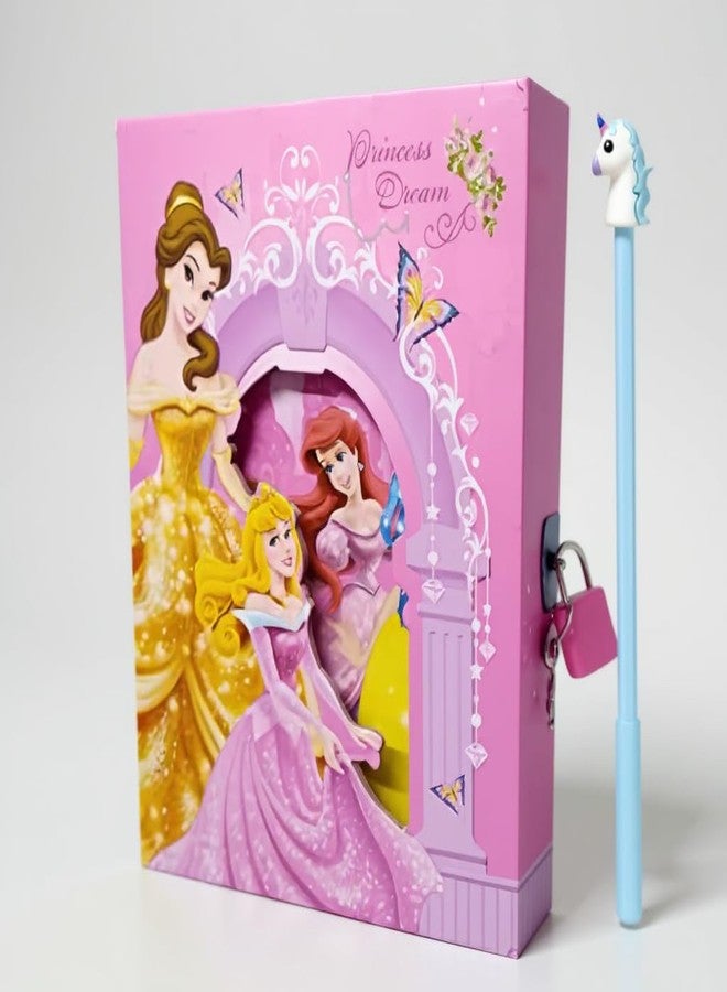 SHREE TECHNESH® Cute Angel Printed Designer Lock Diary with Pen, Lock diary for Girls KIDS - Image 1