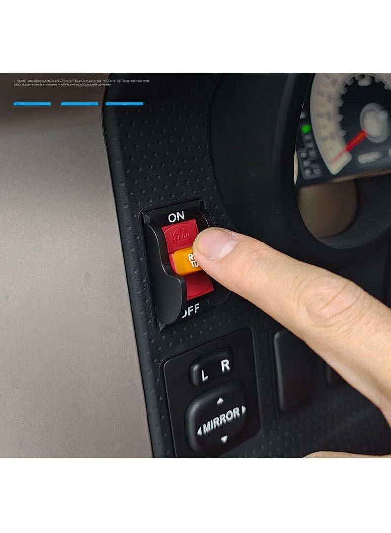 Alayjah, Premium ABS ESP Anti-Skid Switch Kit, Compatible With Toyota Fj Prado 2007-2022, 1 Year Warranty, Mud Escape Switch Wheel System Modification Off-Road Non-Slip, Traction Control - Offroad Switch - Image 4