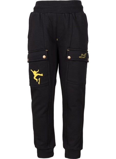 BRZ Collection Boys Printed Jogger Black Pants  - Image 1