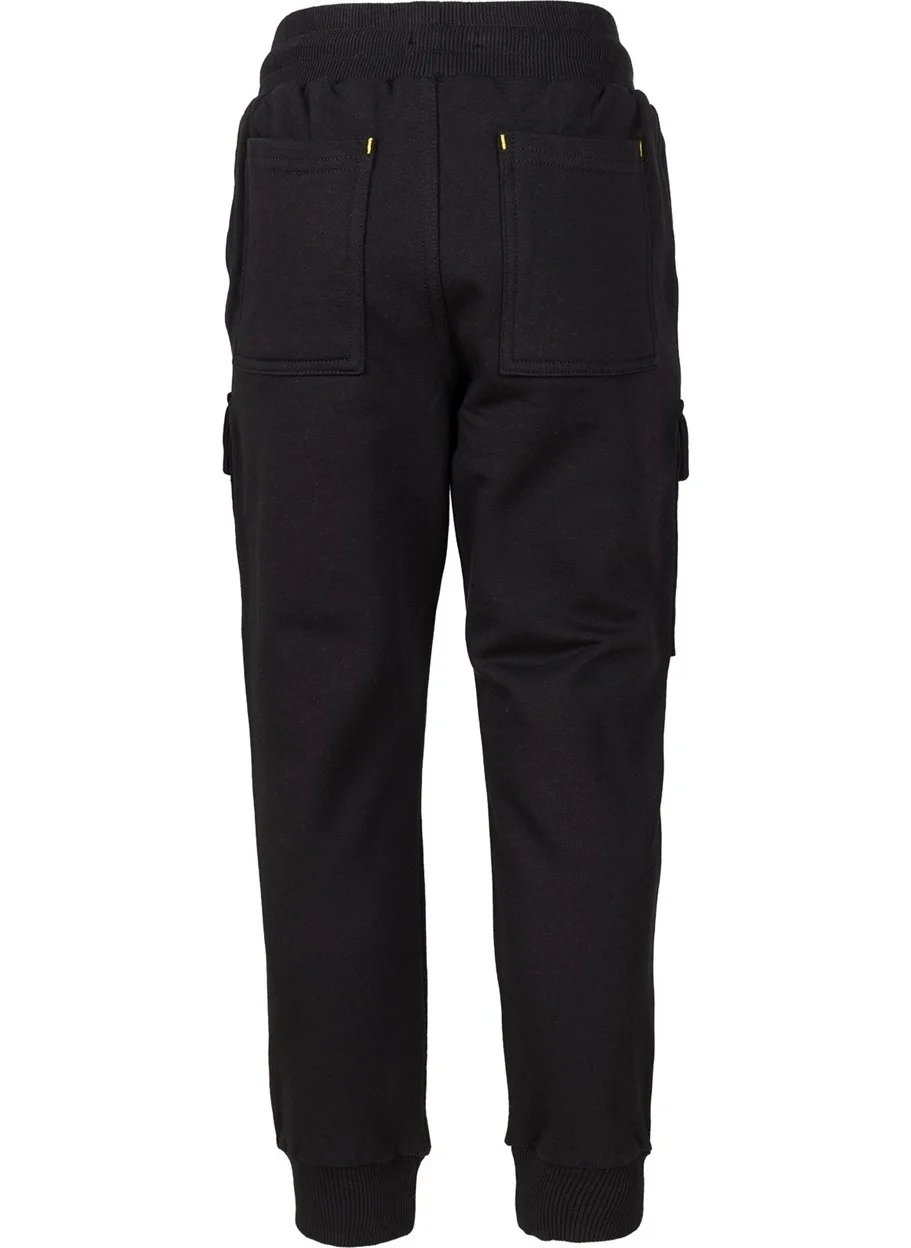 BRZ Collection Boys Printed Jogger Black Pants