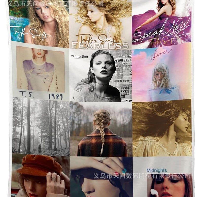 Taylor Swift Star Music Album Support Club Blanket Flannel Blanket - Image 2