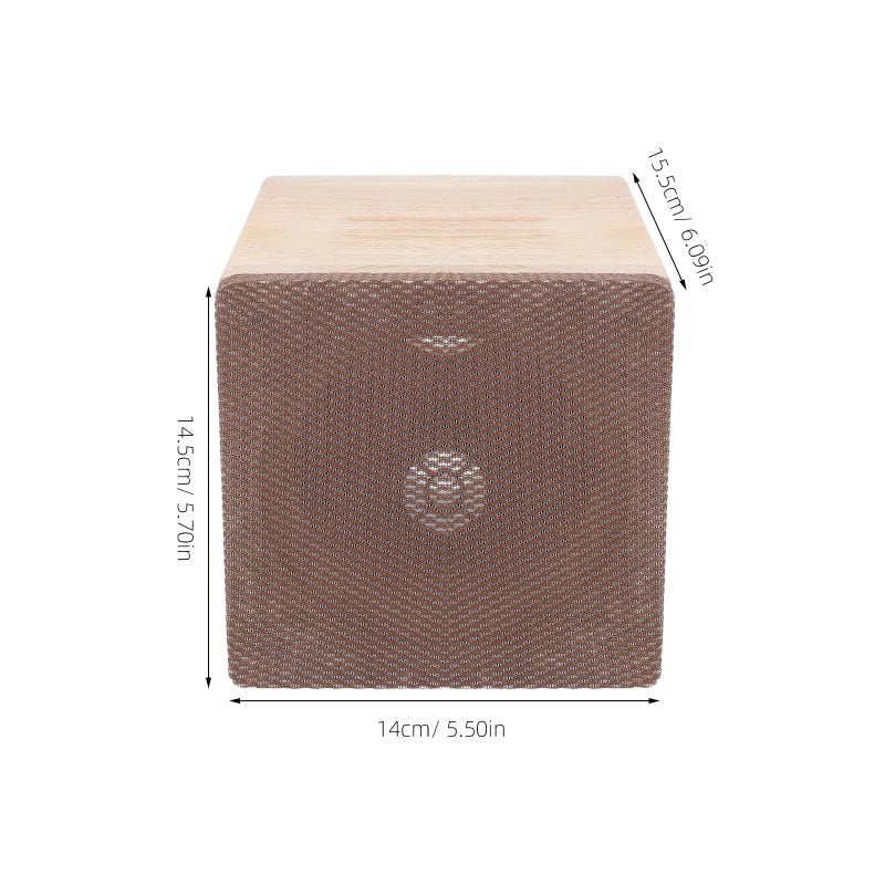 Car Audio Empty Enclosure Subwoofer Box Automotive Use Beige Solid Wood for 1Pcs - Image 2