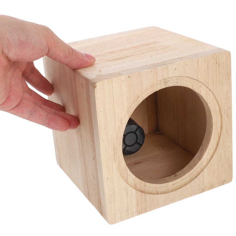 Car Audio Empty Enclosure Subwoofer Box Automotive Use Beige Solid Wood for 1Pcs - Image 4