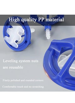 Generic Tile Leveling System Kit with 1/8 Inch Spacers, 50 Reusable Nuts, and 100 Bases, for Seamless Installation of Self-Adhesive Floor and Wall Tiles (150 PCS)  - Image 5