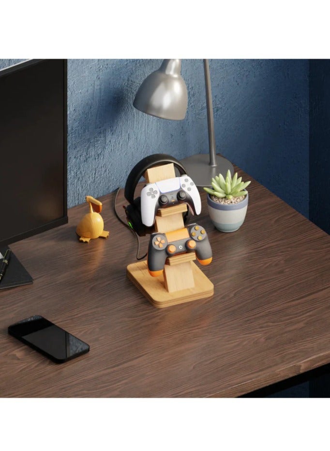 Wooden Controller Holder+ Headphone Stand 2 - Image 3