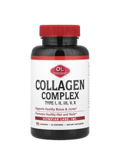 Olympian Labs Olympian Labs, Collagen Complex Type I, II, III, V, X, 90 Capsules  - Image 1