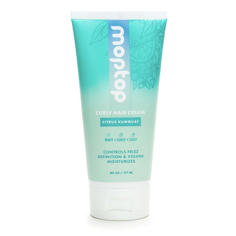 MopTop Curl Cream - Moisturizing Curl Activator for Frizz Control & Volume, Curl Defining Cream for Wavy, Curly & Coily Hair, Made with Junk-Free Natural Ingredients (Citrus Kumquat Fragrance, 6oz) - Image 1