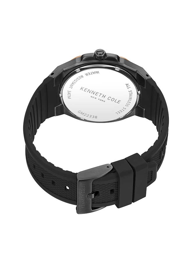 Kenneth Cole New York Modern Classic 43.5mm Quartz Analog Black Dial Watch For Men - Image 2
