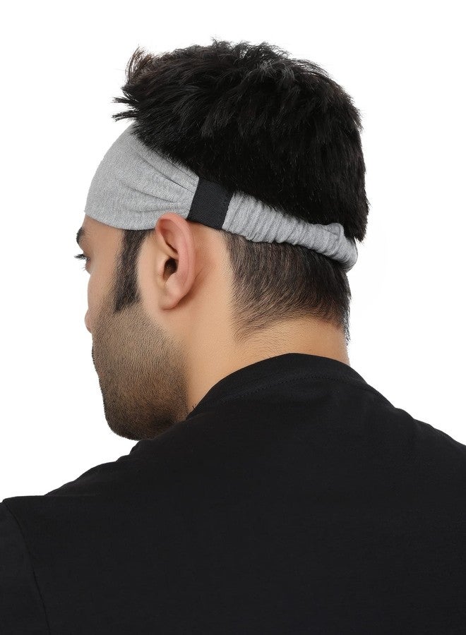 BISMAADH Cotton Soft & Durable Elastic Multifunctional Non Slip Unisex Workout Headband - Image 2