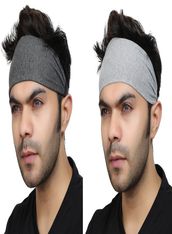 BISMAADH Cotton Soft & Durable Elastic Multifunctional Non Slip Unisex Workout Headband - Image 1