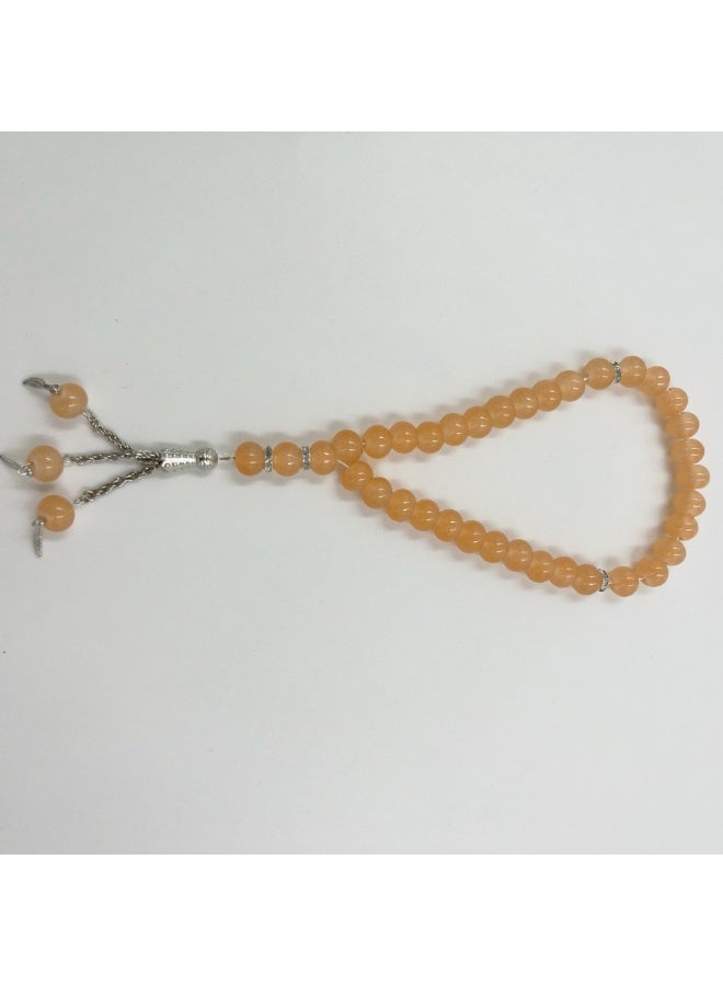 NIBEMINENT 33 Muslim Prayer Beads Orange/10mm