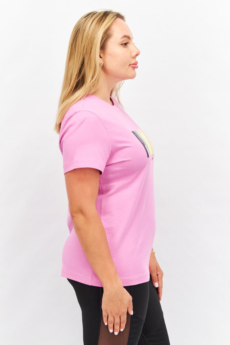 PUMA Women Sportswear Fit Short Sleeve Brand Logo Training T-Shirt, Pink - Image 3
