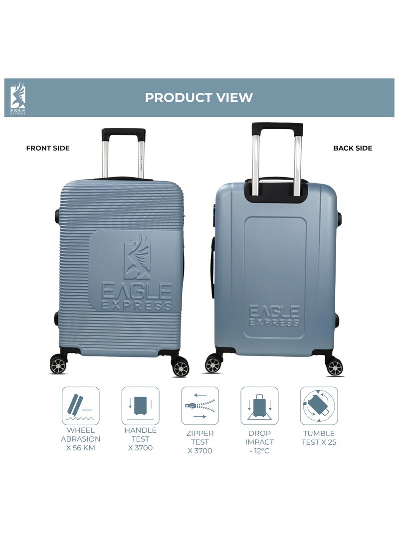 Eagle Express HORIZONE ABS HARD TROLLEY 20,24,28 inch 3 Piece Set ICE BLUE  - Image 3