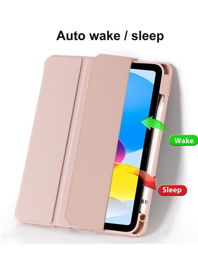 Rock Pow - Case for iPad (A16) 11th 11 inch 2025/iPad 10th 10.9 inch 2022 Clear Transparent Back Shell with Pencil Holder, Auto Sleep/Wake Case Cover for iPad 10th 10.9inch 2022/iPad 11th 11inch 2025 - Image 1
