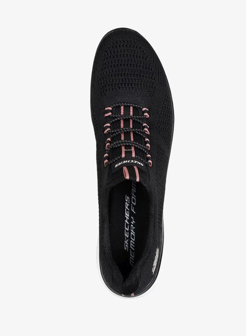 SKECHERS BLACK Women SUMMITS Slip-On Sports Shoes for Women | Best Price UAE