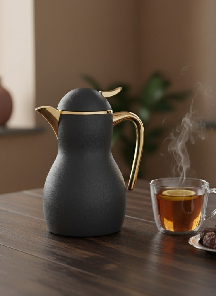 Host Luxury Coffee Thermos Grey With Gold Design 350ml - Image 1