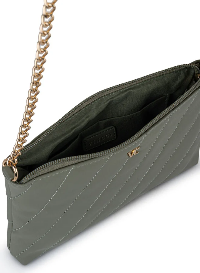 Vincci Women Quilted Shoulder Bag With Chain detail