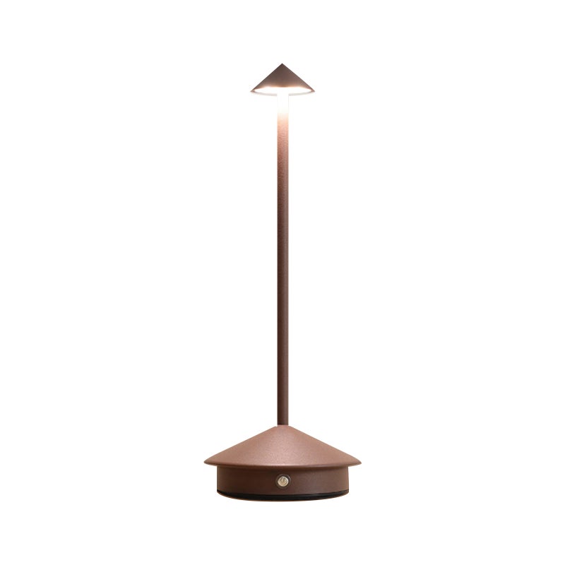 LED Mushroom Night Light Restaurant Table Lamp Bedside Ambient Light Touch Switch Infinitely Dimmable Tri-color Dimming 1800mah Battery - Image 1