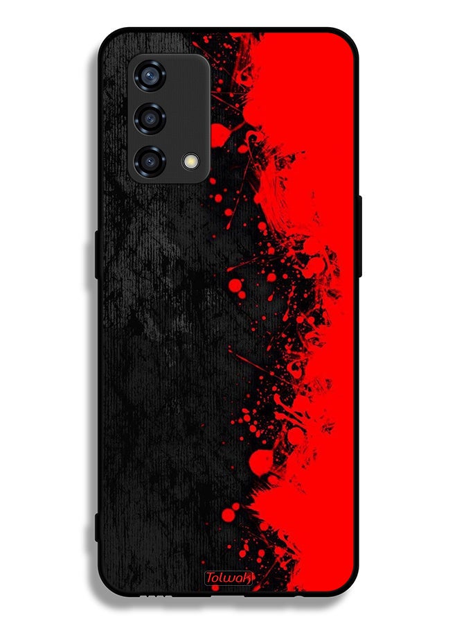 Tolwak Oppo Reno6 Lite Protective Case Cover Paint Abstract Pattern - Image 2